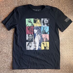 Taylor Swift Black Pop-Art Short Sleeve Tee